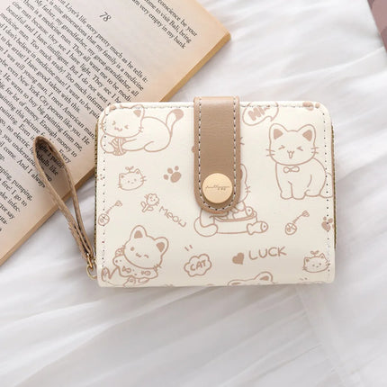 Monedero de Gato Bonito para Mujer - Cute Cat Wallet Purse