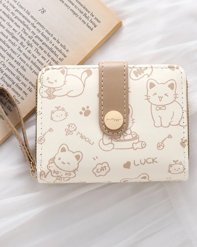 Monedero de Gato Bonito para Mujer - Cute Cat Wallet Purse