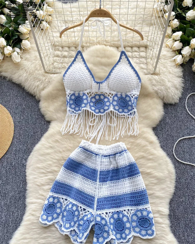 Bra – Halter Neck for Women + Shorts