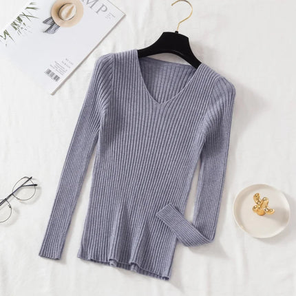 Casual long-sleeve sweater -Suéter casual de manga larga
