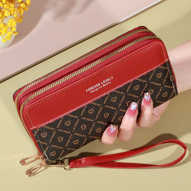 Cartera Clásica de Gran Capacidad con Cremallera - Classic Large Capacity Wallet