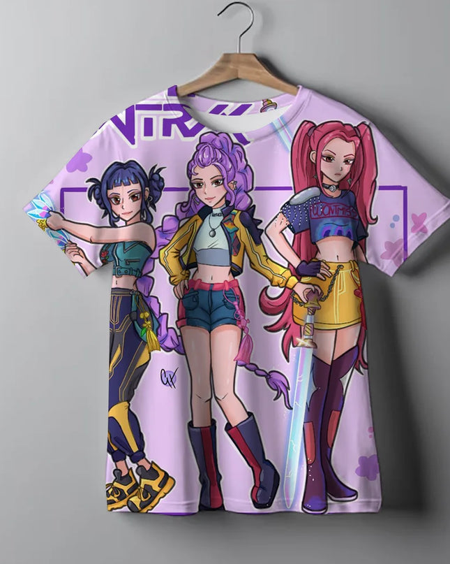 Camiseta Demon Hunters Tie-Dye Niña / Demon Hunters Tie-Dye T-Shirt Girls