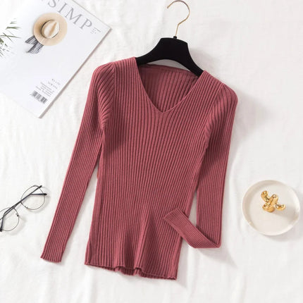 Casual long-sleeve sweater -Suéter casual de manga larga