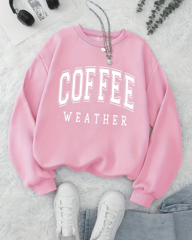 Women’s velvet hoodie with letter print. -Jersey de terciopelo con capucha y estampado para mujer