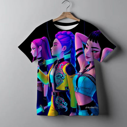 Camiseta Demon Hunters Tie-Dye Niña / Demon Hunters Tie-Dye T-Shirt Girls