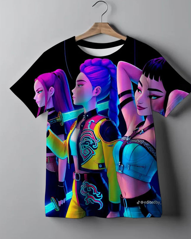 Camiseta Demon Hunters Tie-Dye Niña / Demon Hunters Tie-Dye T-Shirt Girls