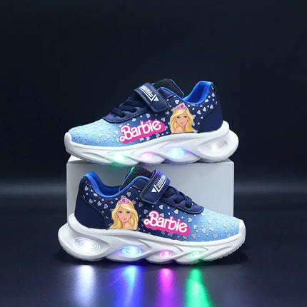 Tenis LED Iluminados para Niñas -  Barbie LED light sneakers for girls