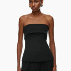 Black Strapless Bra / M