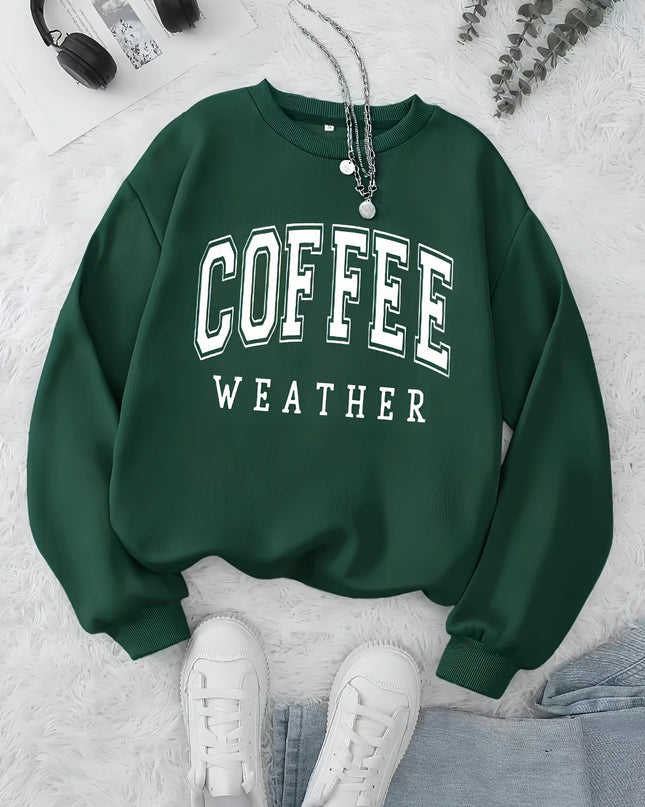 Women’s velvet hoodie with letter print. -Jersey de terciopelo con capucha y estampado para mujer