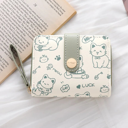 Monedero de Gato Bonito para Mujer - Cute Cat Wallet Purse
