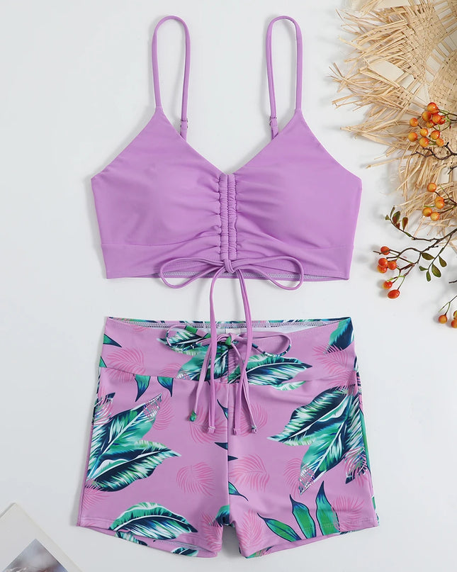 Athletic Sports Bikini - High Waist with Supportive Top