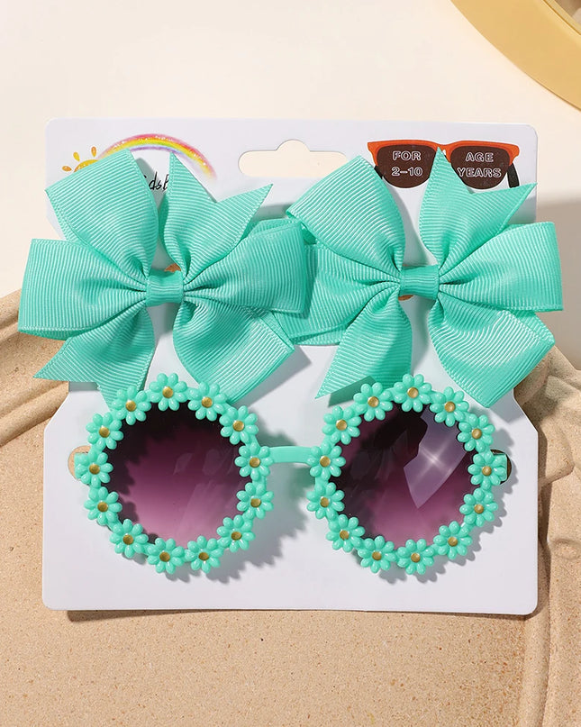 Kids’ hair clips & sunglasses set -Set de horquillas y gafas infantiles