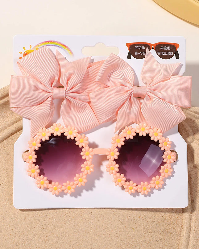 Kids’ hair clips & sunglasses set -Set de horquillas y gafas infantiles