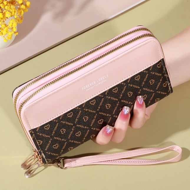 Cartera Clásica de Gran Capacidad con Cremallera - Classic Large Capacity Wallet