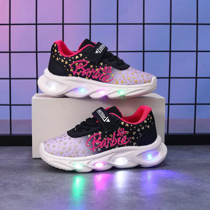 Tenis LED Iluminados para Niñas -  Barbie LED light sneakers for girls