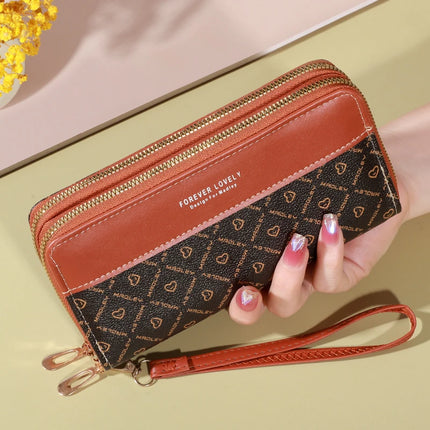 Cartera Clásica de Gran Capacidad con Cremallera - Classic Large Capacity Wallet