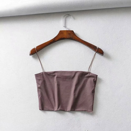 Top Corto Sexy sin Mangas | Sexy Sleeveless Crop Top
