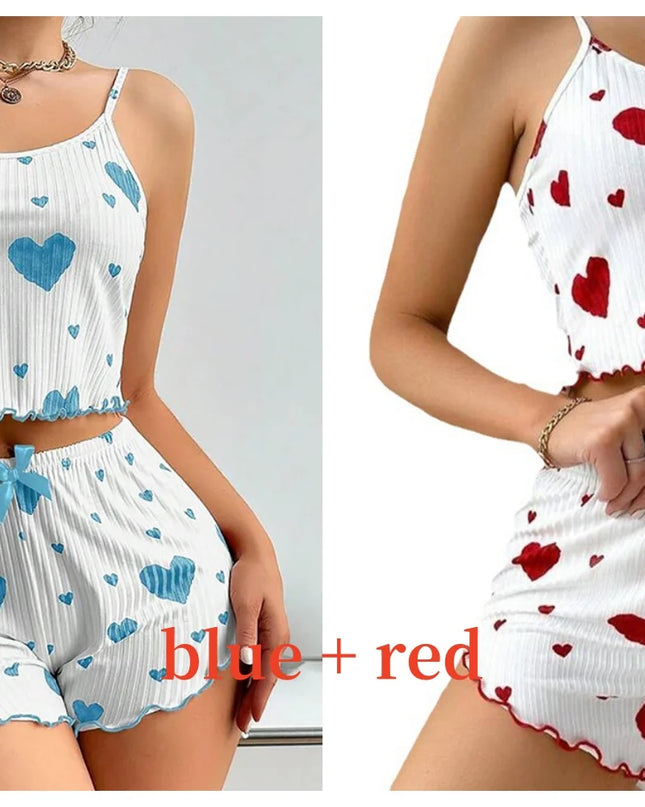 Pijama 2 Piezas Mujer Estampado Amor / 2-Piece Love Print Pajama Set Women