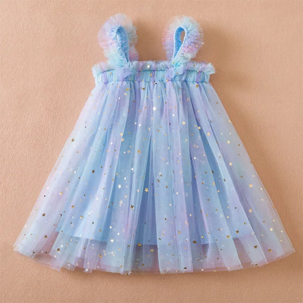 Vestido Infantil de Princesa con Brillos y Diseño Encantador - Girls’ Princess Dress with Sparkles and Charming Design