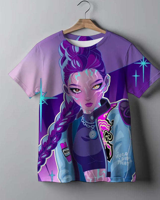 Camiseta Demon Hunters Tie-Dye Niña / Demon Hunters Tie-Dye T-Shirt Girls