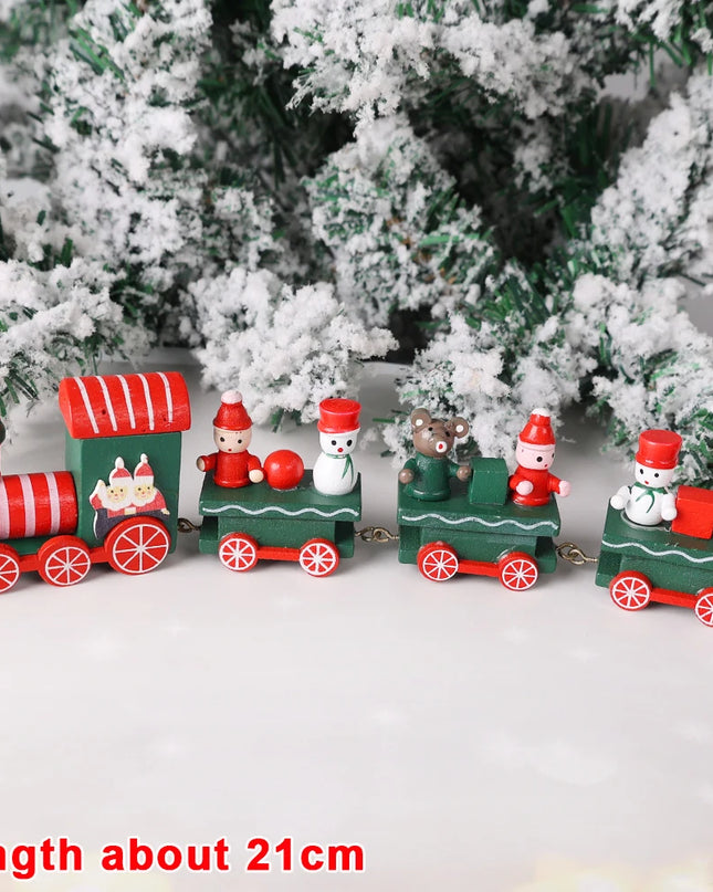 Tren de madera de navidad | Wooden Christmas train